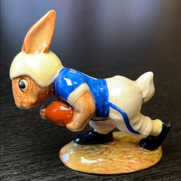 Royal Doulton Other - Vintage Royal Doulton Bunnykins "TOUCHDOWN" Golden Jubilee Bunny Rabbit Figurine